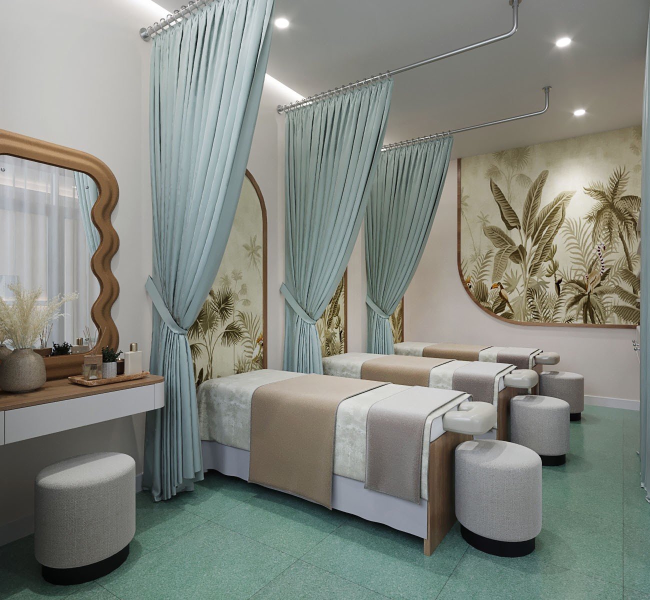 thiết ke spa cho không gian nho năm 2024